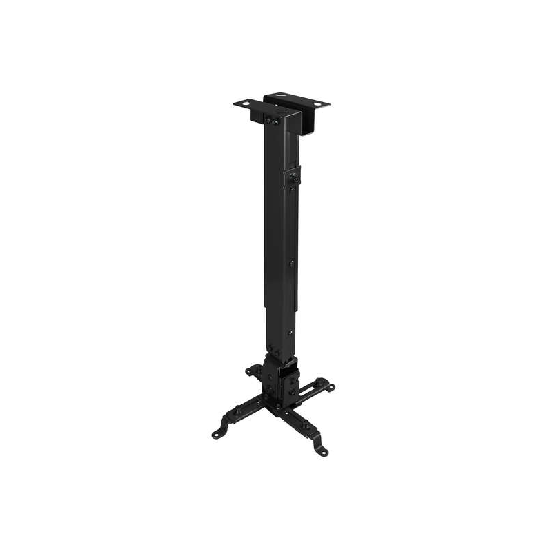 Tooq Support Plafond Universel pour Projecteur - Inclinable et Pivotant - Poids Max 20Kg - Couleur Noir