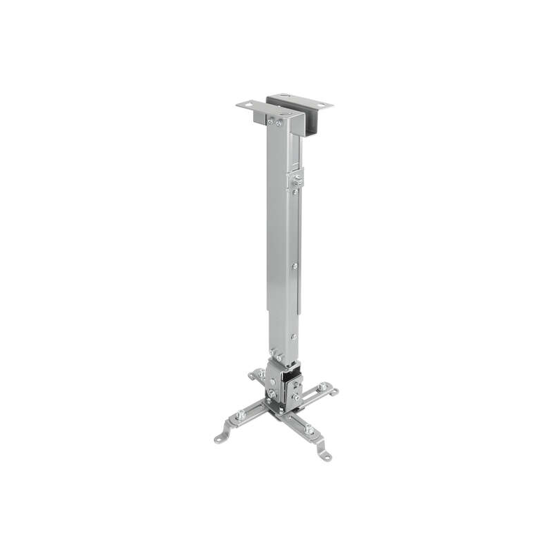 Tooq Support Plafond Universel pour Projecteur - Inclinable et Pivotant - Poids Max 20Kg - Couleur Argent