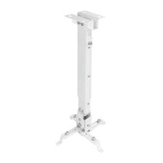 Tooq Support Plafond Universel pour Projecteur - Inclinable et Pivotant - Poids Max 20Kg - Couleur Blanche