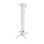Tooq Support Plafond Universel pour Projecteur - Inclinable et Pivotant - Poids Max 20Kg - Couleur Blanche