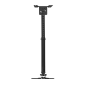 Tooq Support Plafond pour Projecteur - Inclinable et Pivotant - Convient aux Plafonds Inclinés - Poids Max 20Kg - Couleur Noir