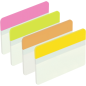 Distributeur d'index Post-It avec 66 marqueurs repositionnables - Forme rectangulaire - Couleurs assorties