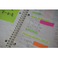 Distributeur d'index Post-It avec 100 marqueurs d'index repositionnables - Forme rectangulaire - Couleurs assorties