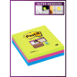 Post-It Super Sticky Pack de 3 blocs de 70 notes autocollantes repositionnables - 101 x 101 mm - 100 % PEFC - Couleurs assorties