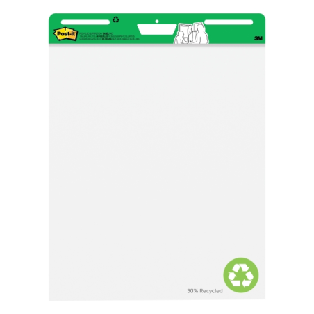 Bloc-notes Post-It Super Sticky (2) - 30 feuilles par bloc - Forme rectangulaire - 635 x 762 mm - Blanc