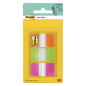 Distributeur d'index Post-It avec 60 marqueurs d'index repositionnables - Forme rectangulaire - Couleurs assorties