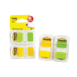 Lot de 2 distributeurs Post-It Index avec 50 marqueurs index repositionnables - Forme rectangulaire - Vert