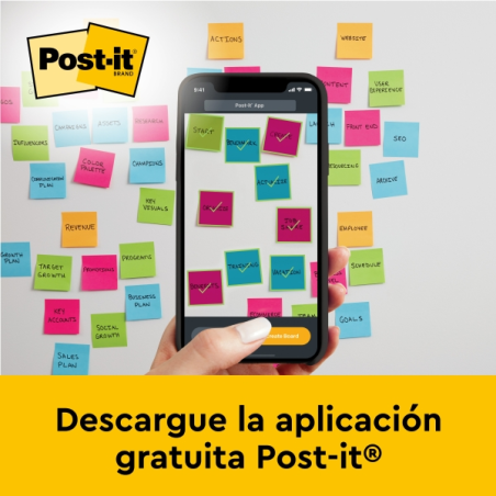 Notes Post-It Super Sticky - Paquet de 20 - Rectangulaires - 508 x 584,2 mm - Blanc