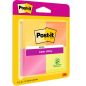 Post-It Super Sticky Pack de 4 blocs de 45 notes autocollantes repositionnables - 47,6 x 47,6 mm - 100 % PEFC - Couleurs assorti