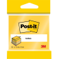 Cube Post-It de 325 notes autocollantes repositionnables - Forme carrée - Couleurs assorties