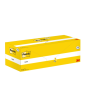 Pack de 24 blocs de 100 notes autocollantes repositionnables Post-It - Forme carrée - 76 x 76 mm - Jaune clair