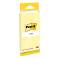 Post-It Pack de 3 Blocs de 100 Notes Repositionnables - 38x51mm - 100% PEFC - Jaune Clair