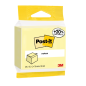 Bloc-notes Post-It de 450 notes autocollantes repositionnables - 76 x 76 mm - 100 % PEFC - Jaune clair