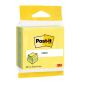 Cube Post-It de 400 notes autocollantes repositionnables - Forme rectangulaire - 51 x 51 mm - Couleurs assorties