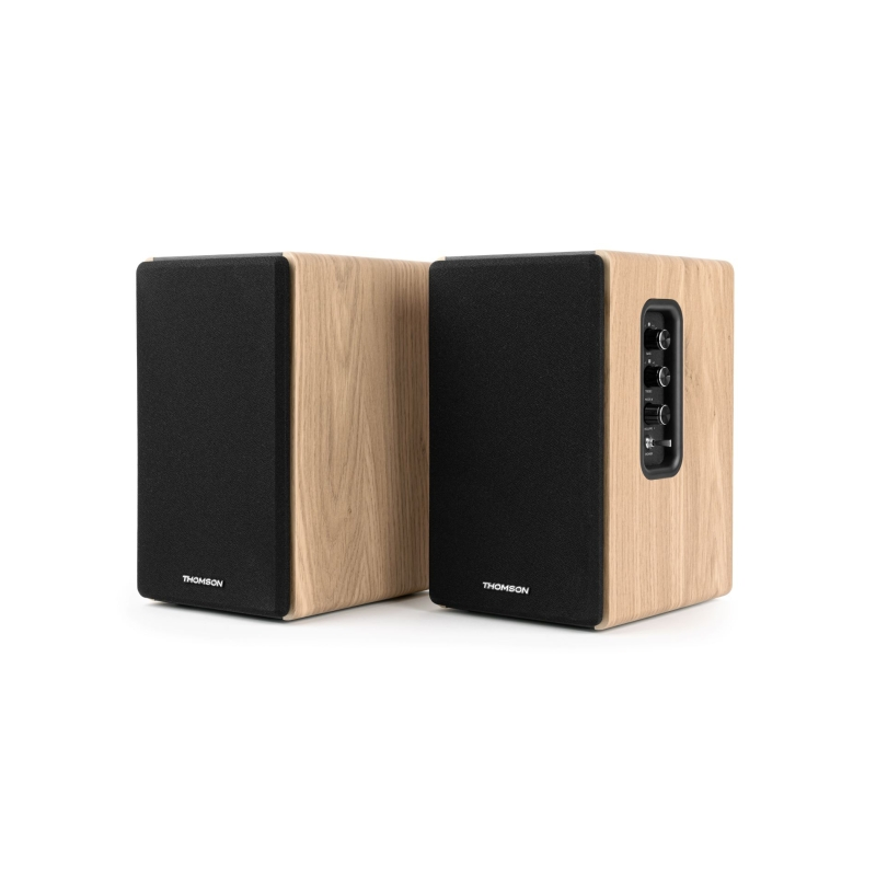 Système d'enceintes bibliothèque Thomson - Puissance de sortie 150 W - Bluetooth - Entrées optique, USB et RCA - Télécommande