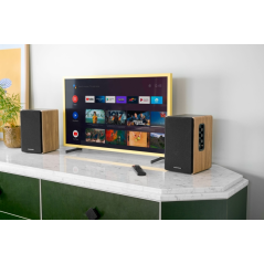 Système d'enceintes bibliothèque Thomson - Puissance de sortie 150 W - Bluetooth - Entrées optique, USB et RCA - Télécommande