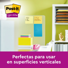 Post-It Pack de 6 blocs de 100 notes autocollantes repositionnables - Forme rectangulaire - 101 x 152 mm - Jaune clair