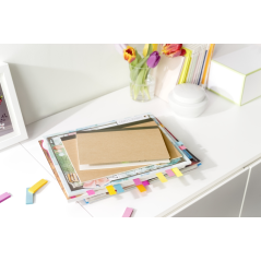 Pack de 9 blocs de 100 marqueurs repositionnables Post-It - Forme rectangulaire - Couleurs assorties