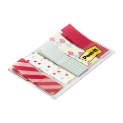 Distributeur d'index Post-It avec 100 marqueurs d'index repositionnables - Forme rectangulaire - Couleurs assorties