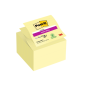 Post-It Super Sticky Pack de 5 blocs de 90 notes autocollantes repositionnables de grande taille - avec lignes - Jaune clair