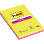 Post-It Super Sticky Pack de 2 blocs de 45 notes autocollantes repositionnables - Forme rectangulaire - 203 x 127 mm - Couleurs