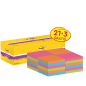 Post-It Super Sticky Pack de 24 blocs de 90 notes autocollantes repositionnables - 76 x 76 mm - Promotion 21 blocs + 3 gratuits