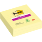 Post-It Super Sticky Pack de 3 blocs de 70 grandes notes adhésives repositionnables - 101 x 101 mm - Jaune clair