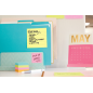 Post-It Super Sticky Pack de 6 blocs de 90 grandes notes adhésives repositionnables - 101 x 101 mm - Jaune clair