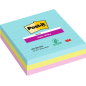 Post-It Super Sticky Pack de 3 blocs de 70 notes autocollantes repositionnables - Forme carrée - 101 x 101 mm - Couleurs assorti