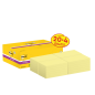 Post-It Super Sticky Pack de 24 Blocs de 90 Notes autocollantes repositionnables - 76x127mm - Jaune clair