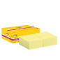Post-It Super Sticky Pack de 24 Blocs de 90 Notes autocollantes repositionnables - 76x127mm - Jaune clair