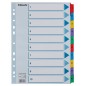 Esselte Index Carton avec onglets renforcés - A4 - Numéroté 1-10 - Multicolore