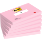 Post-It Pack de 6 blocs de 100 notes autocollantes repositionnables - Forme rectangulaire - 76 x 127 mm - Couleur rose