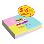 Post-It Super Sticky Pack de 9 blocs de 90 notes autocollantes repositionnables Collection Cosmique - 3 blocs avec lignes + 6 bl
