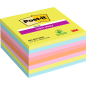 Post-It Super Sticky Pack de 8 blocs de 45 notes autocollantes repositionnables - 76 x 76 mm - 100 % PEFC - Couleurs assorties