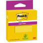 Bloc de 90 notes adhésives repositionnables Post-It Super Sticky - 76 x 76 mm - 100 % PEFC - Jaune