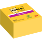 Cube de 350 notes autocollantes repositionnables Post-It Super Sticky - 76 x 76 mm - 100 % PEFC - Jaune