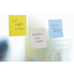 Cube de 350 notes autocollantes repositionnables Post-It Super Sticky - 76 x 76 mm - 100 % PEFC - Jaune