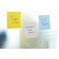 Cube de 350 notes autocollantes repositionnables Post-It Super Sticky - 76 x 76 mm - 100 % PEFC - Jaune