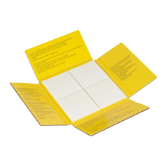 Pack de 12 blocs de 36 notes transparentes Post-It - Forme carrée - Couleur transparente