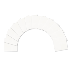 Pack de 12 blocs de 36 notes transparentes Post-It - Forme carrée - Couleur transparente