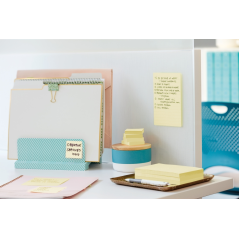 Post-It Super Sticky Pack de 12 blocs de 90 notes autocollantes repositionnables - 76 x 76 mm - Promotion 8 blocs + 4 offerts -