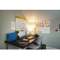 Tableau blanc Post-It facile à effacer - Rectangulaire - 121,9 x 242 cm - Blanc