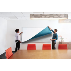 Tableau blanc Post-It facile à effacer - Rectangulaire - 121,9 x 242 cm - Blanc