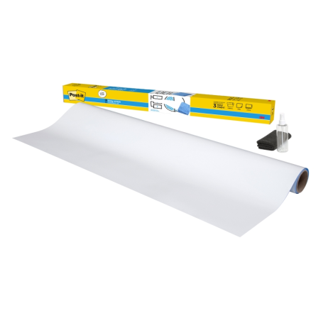 Autocollant Post-It pour tableau blanc facile à effacer - Rectangulaire - 24" x 36" - Blanc