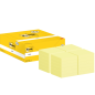 Lot de 24 blocs de 100 Post-It - Forme rectangulaire - 38 x 51 mm - Couleur jaune clair