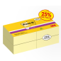 Post-It Super Sticky Pack de 4 cubes de 270 notes autocollantes repositionnables - Forme carrée - Jaune clair