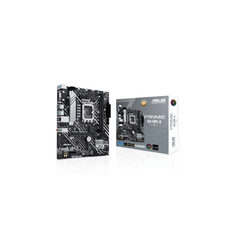 Carte mère Asus Prime H610M-A-CSM, processeur Intel 1700, 2 emplacements DDR5, 2 emplacements M.2, 4 emplacements SATA III, PCIe