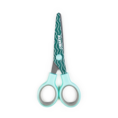LOT de 12 Ciseaux d'école Alpine Pastel 13 cm - Acier inoxydable - Pointe émoussée - Couleurs pastel assorties
