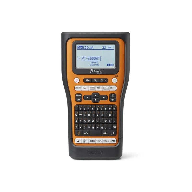 Étiqueteuse électronique Bluetooth Brother PT-E560BTSP - Avec connexion PC - Écran LCD - Largeur max. Ruban 18mm - Vitesse d'imp